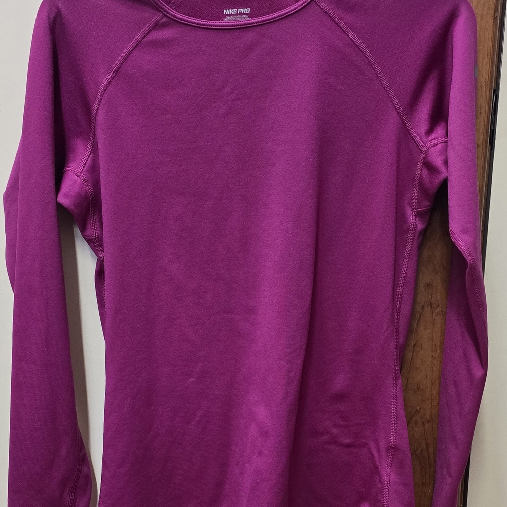 Nike Pro Purple Long Sleeve Shirt